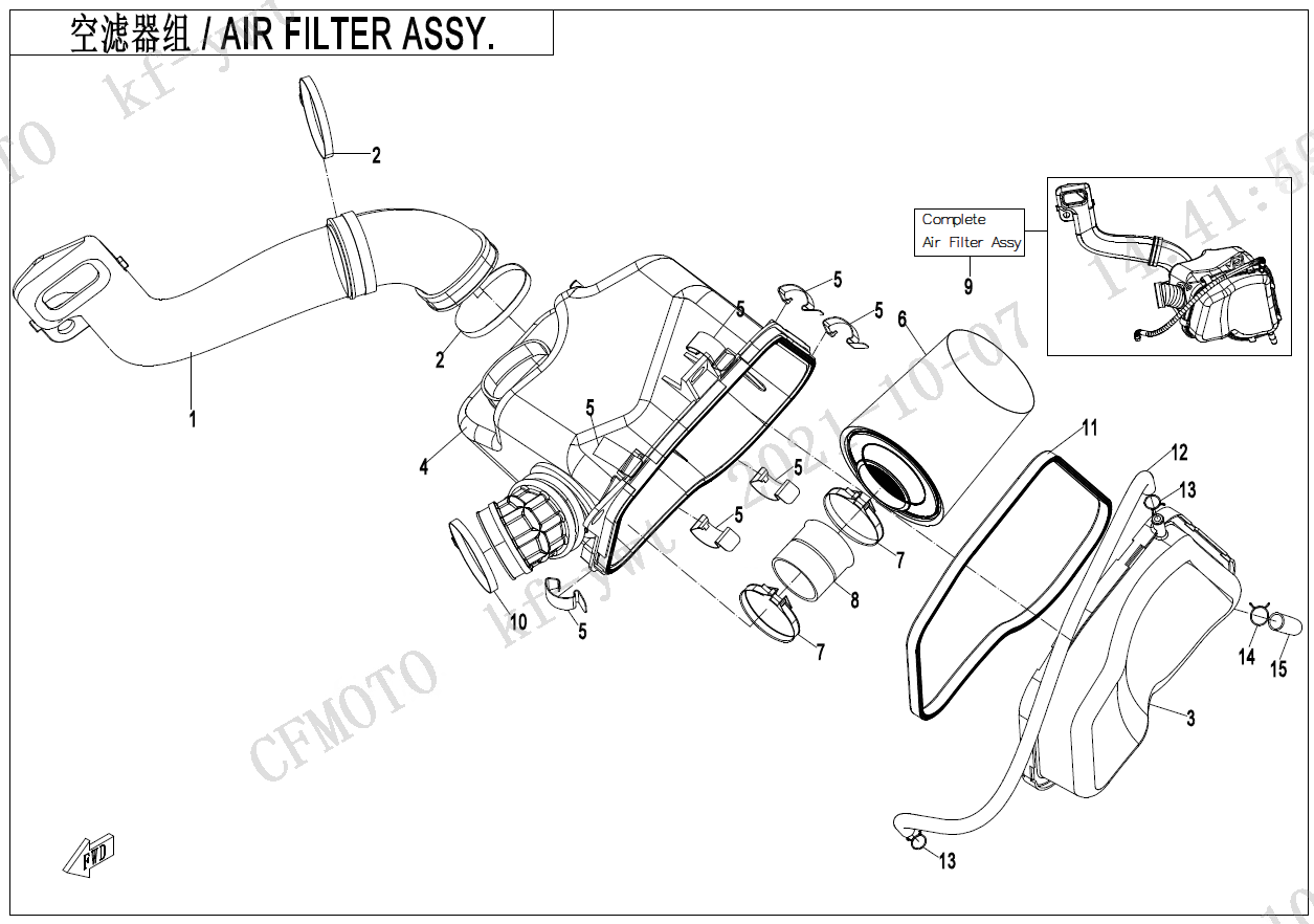 AIR FILTER ASSY.