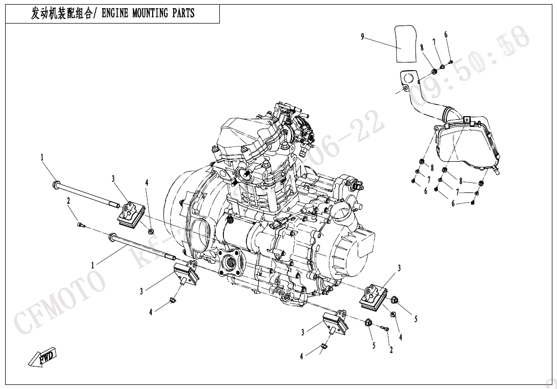 ENGINE MOUNTING PARTS