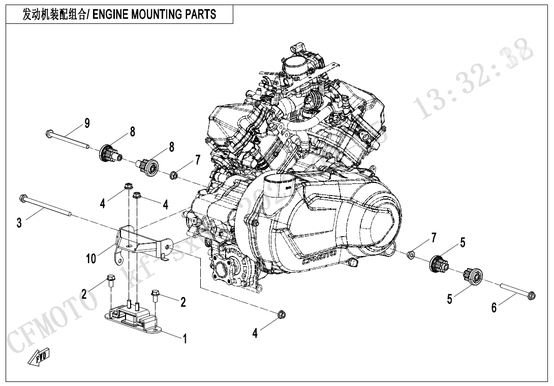 ENGINE MOUNTING PARTS