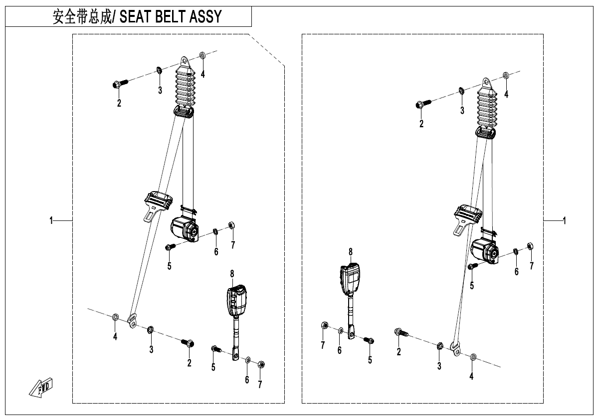 3-POINT SEAT BELT(REAR SEAT)