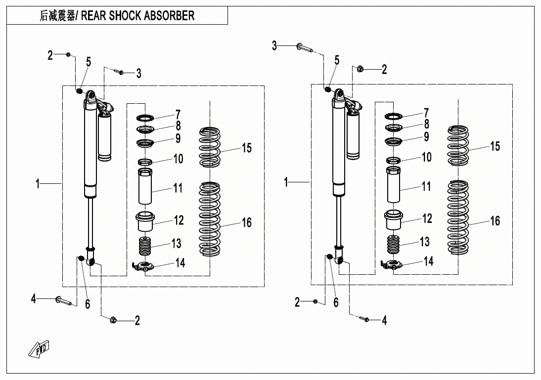 REAR SHOCK ABSORBER(FOX)