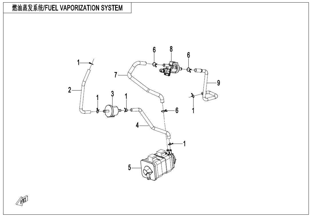 FUEL EVAPORATION SYSTEM