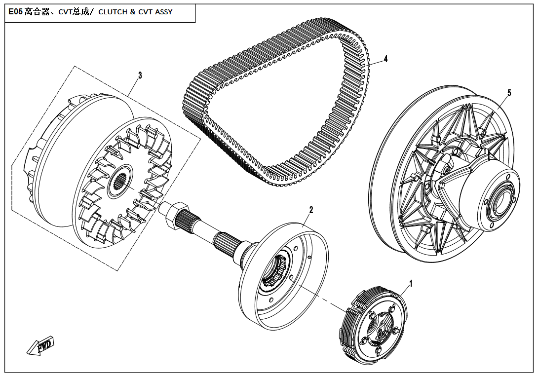 CLUTCH @^ CVT ASSY