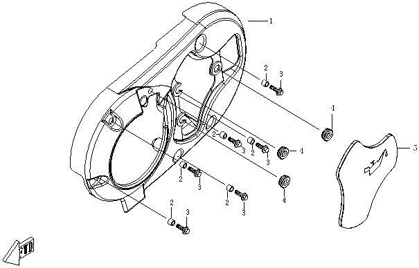LEFT SIDE COVER ASSY(GOES)