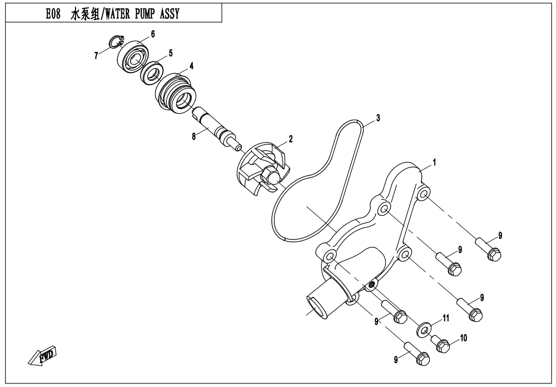 WATER PUMP ASSY.