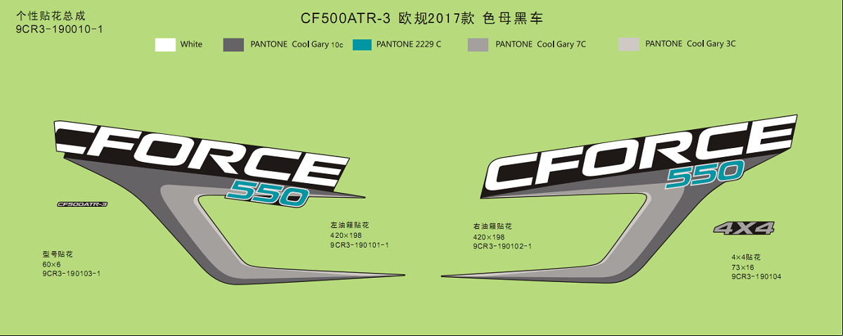 DECAL KITSï¼INJECTED PEARL BLACKï¼
