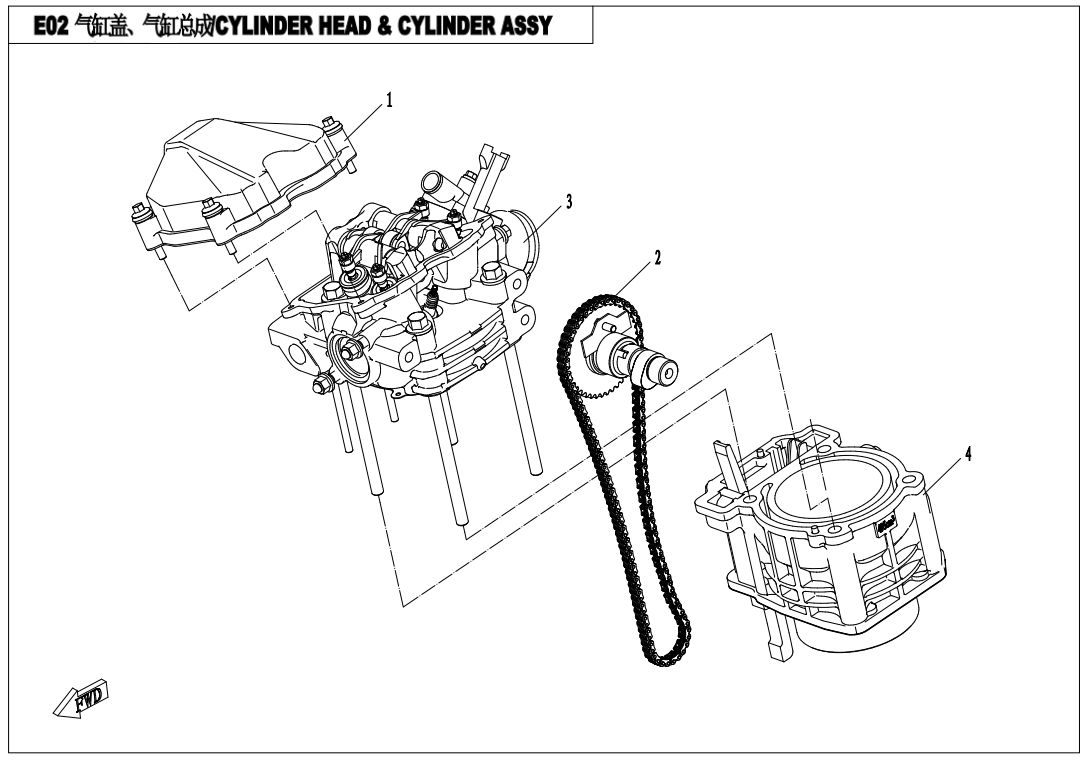 CYLINDER HEAD @^ CYLINDER ASSY