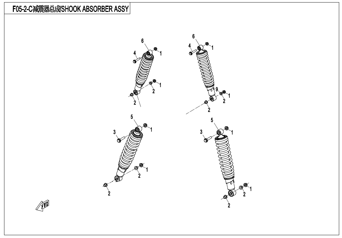 SHOCK ABSORBER ASSY(YIT OIL SHOCK)