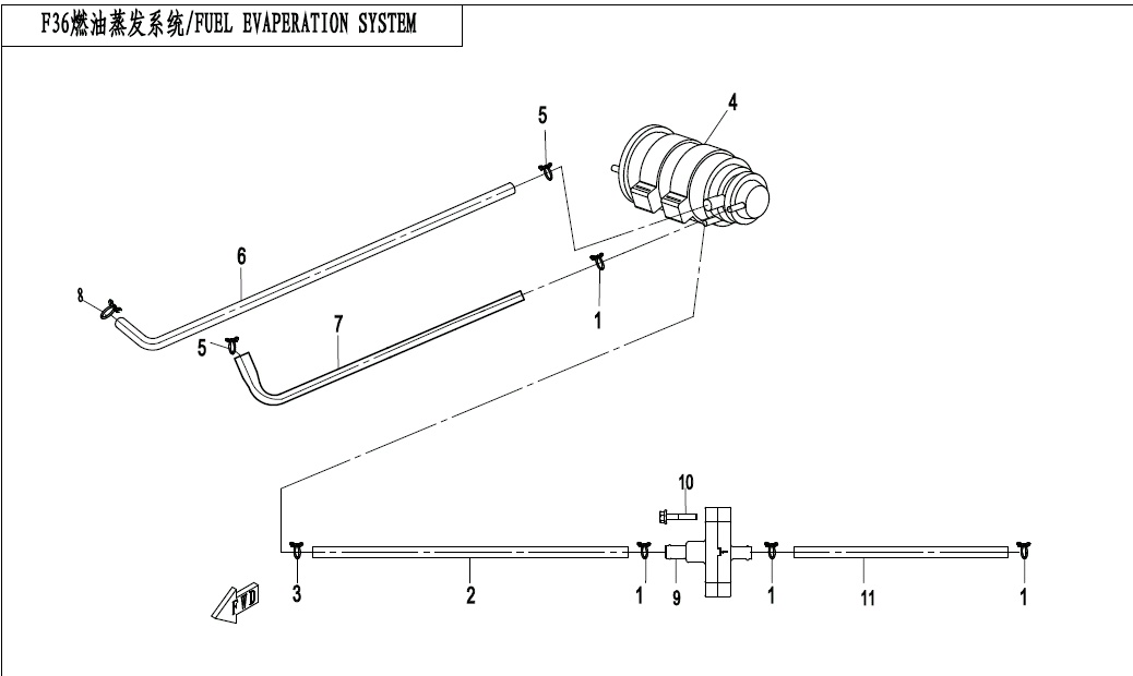 FUEL EVAPORATION RECYCLE SYSTEM