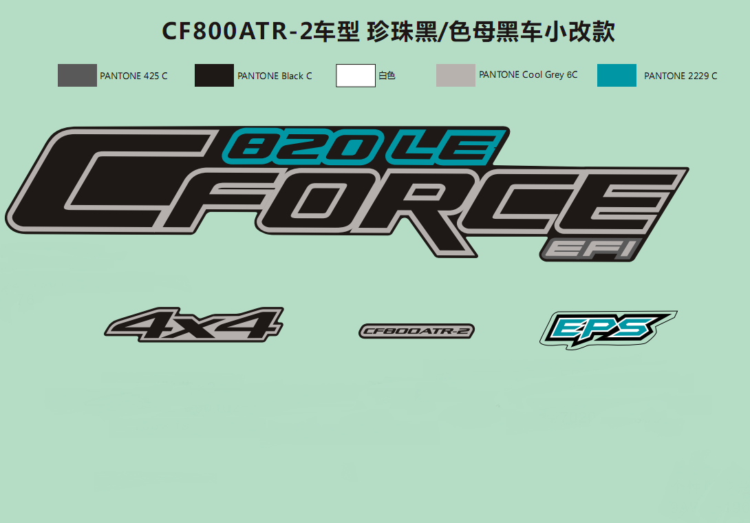 DECAL KITSï¼PEARL BLACK/INJECTED BLACK FACELIFTï¼