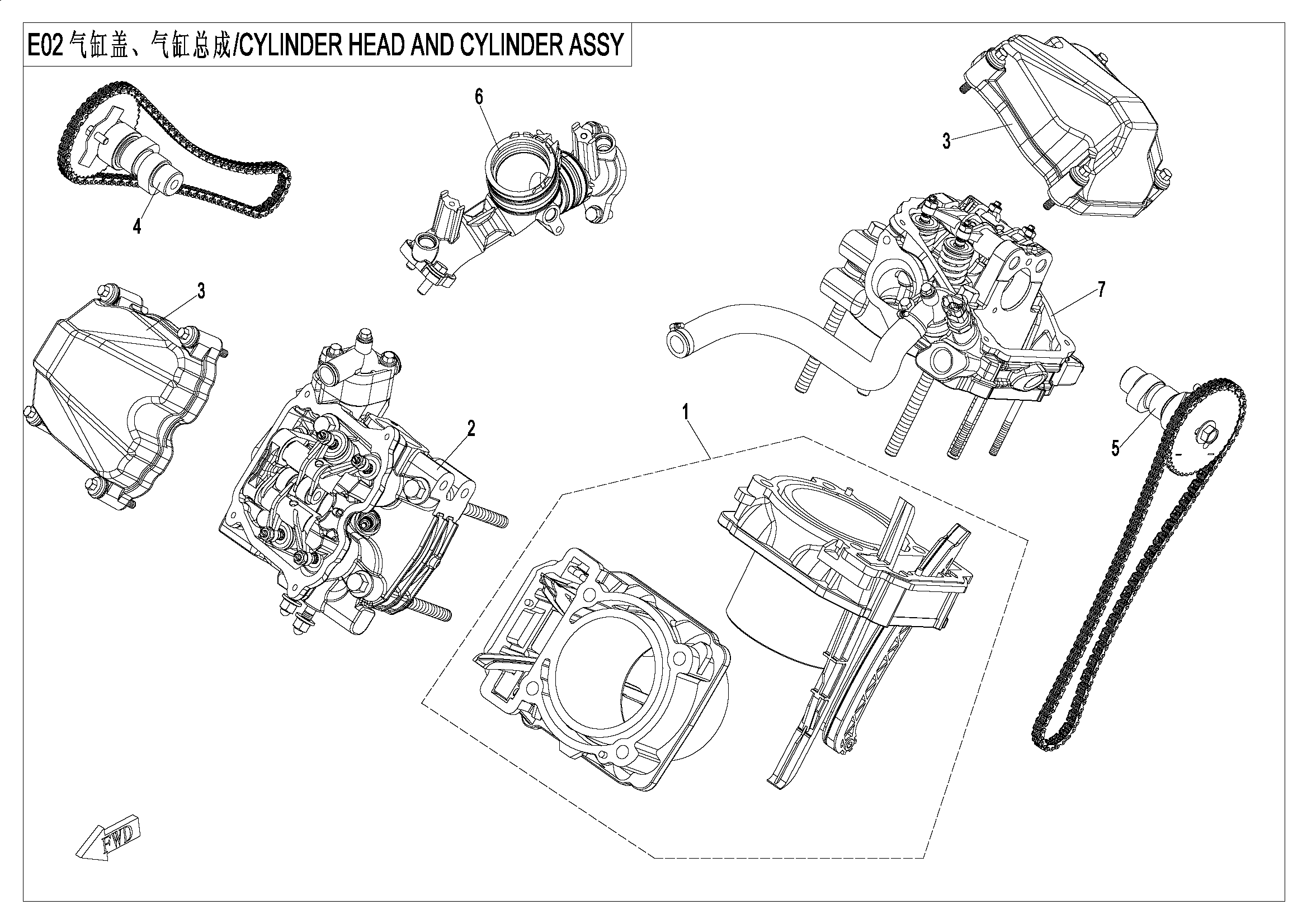CYLINDER HEAD/CYLINDER ASSY.