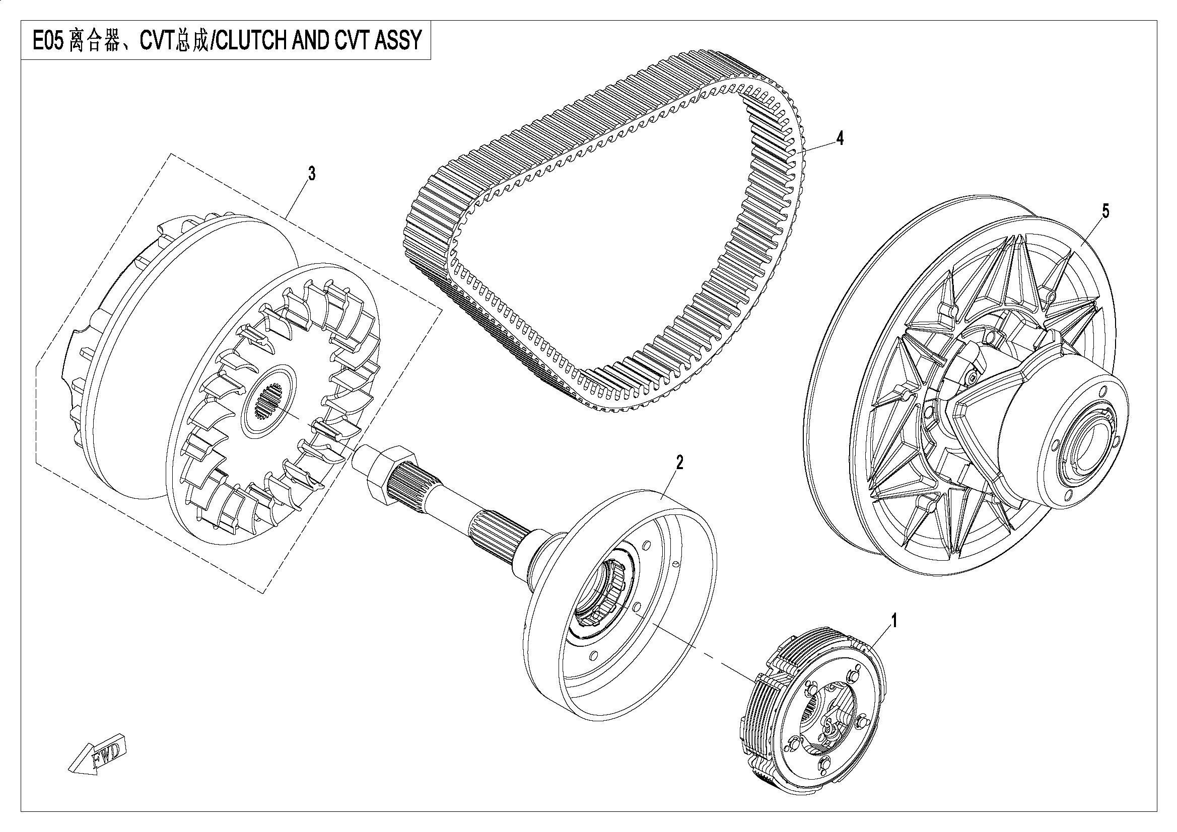 CLUTCH@^CVT ASSY.