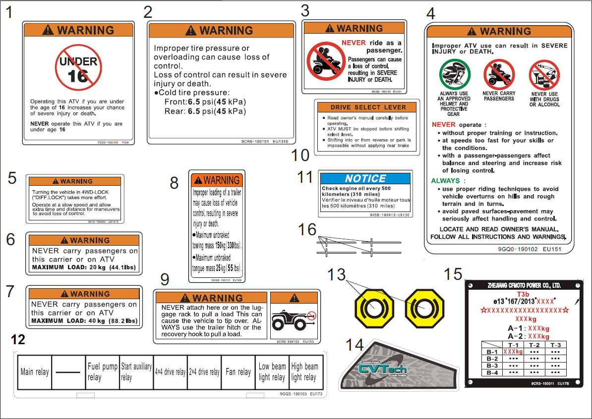 WARNING DECAL