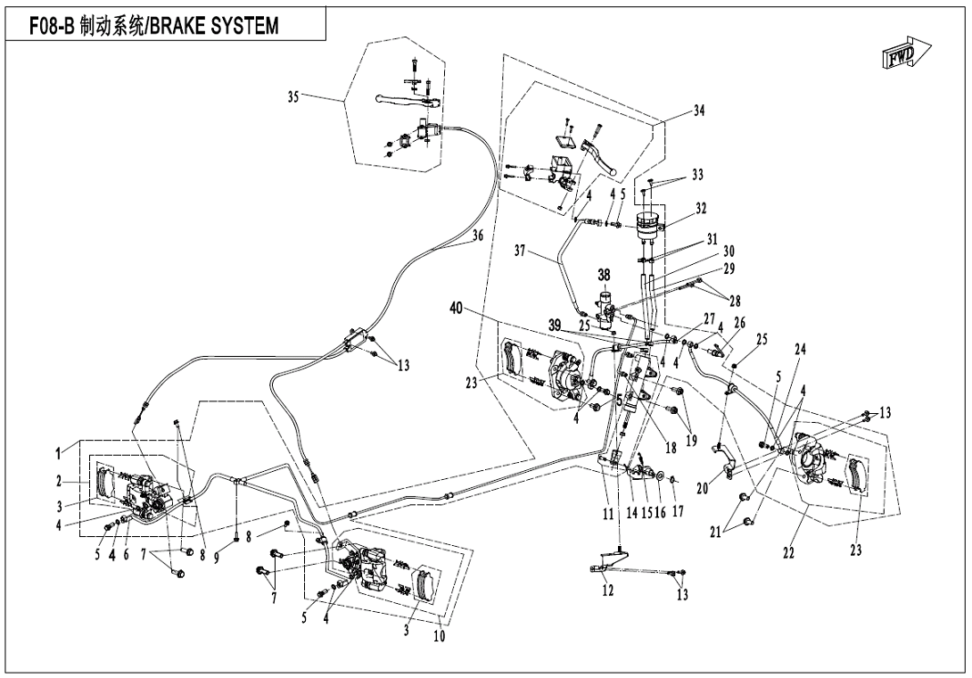 BRAKE SYSTEM(LH,UNITARY,SUMITOMO PLUG)