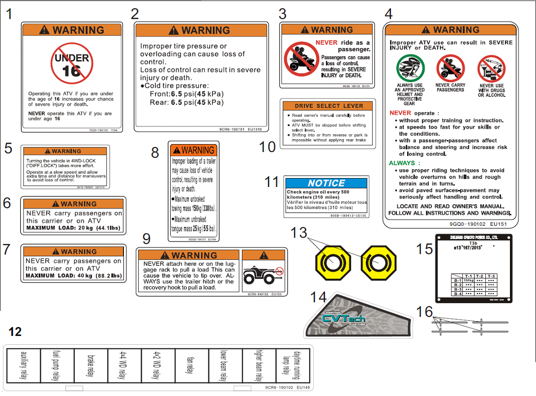WARNING DECAL