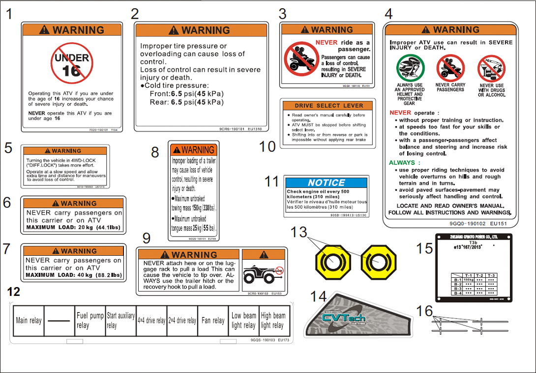 WARNING DECAL
