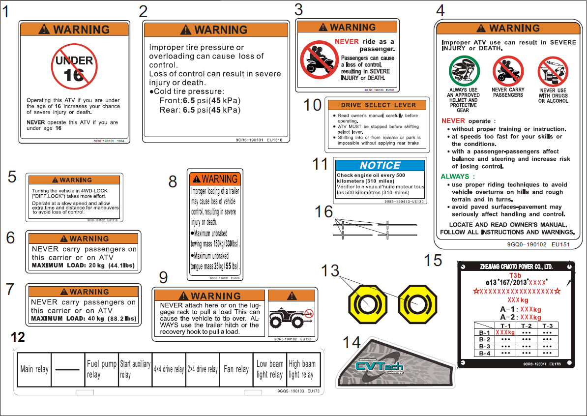 WARNING DECAL