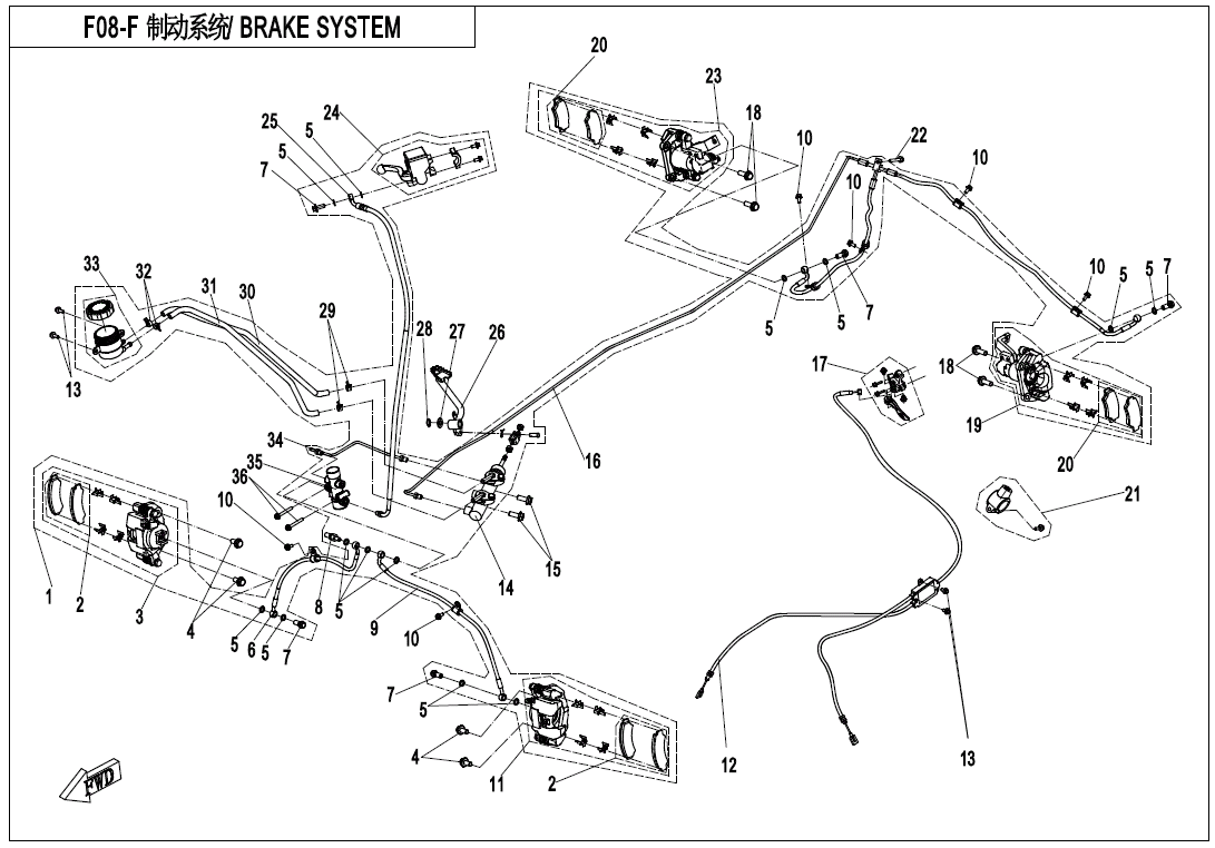 BRAKE SYSTEM(RH,SUMITOMO PLUG)