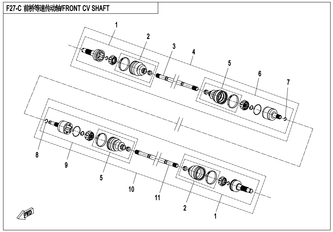 FRONT CV SHAFT(QC)