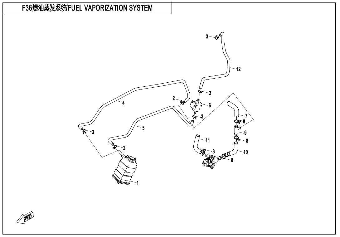 FUEL VAPORATION SYSTEM
