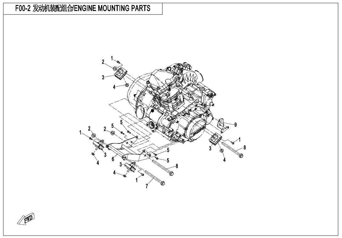 ENGINE MOUNTING PARTS
