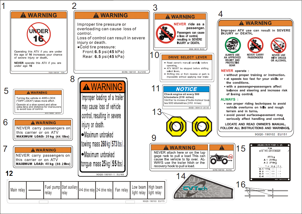 WARNING DECAL