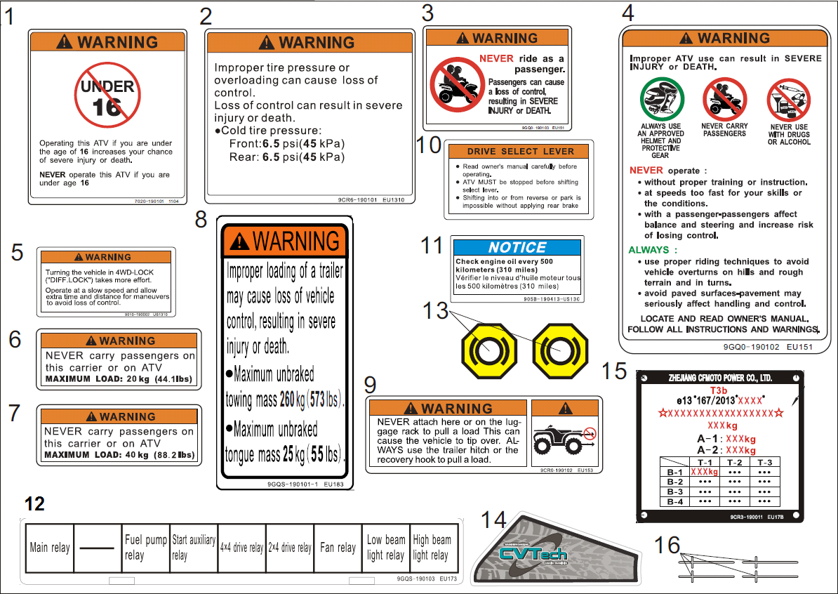 WARNING DECAL