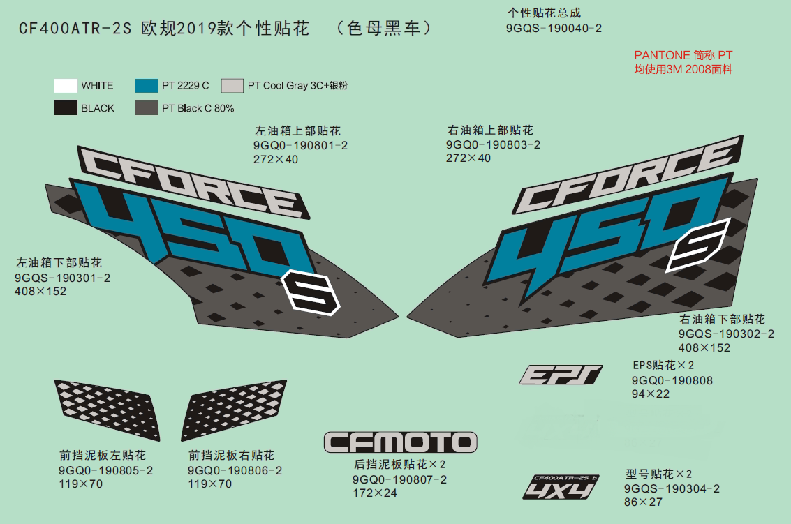 DECAL KITS,2019(INJECTED PEARL BLACK)