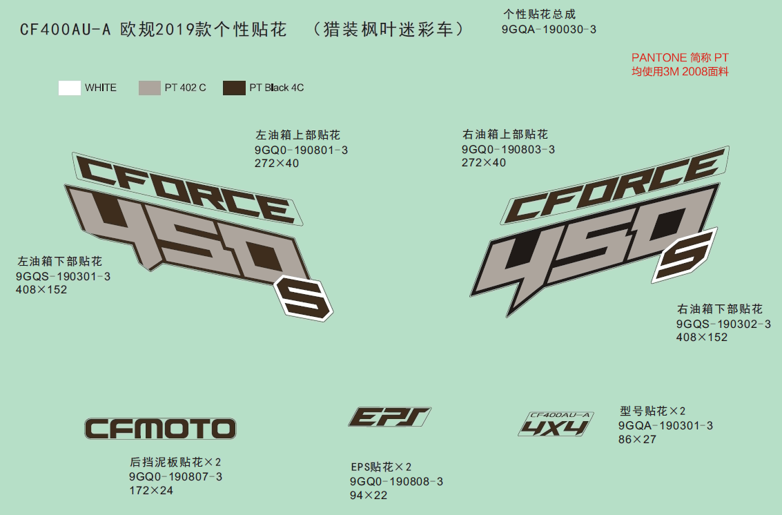 DECAL KITS,2019(TRUE TIMBER CAMO)
