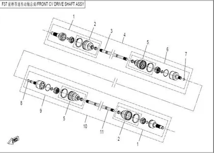 front-cv-drive-shaft-assy
