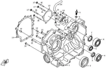 right-crankcase