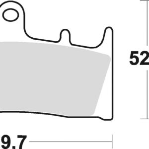 Braking Juego de pastillas de freno semimetálicas SM1 para Kawasaki/Suzuki