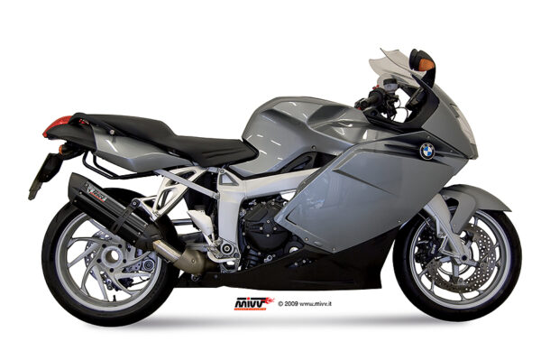 Escape Mivv Slip-On Suono black con tapa carbono BMW K 1200 R / S / GT 2005-08