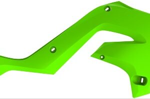 TAPAS RADIADOR KX125/250 Restyling KX450 (20) Verde Lima 8425800004