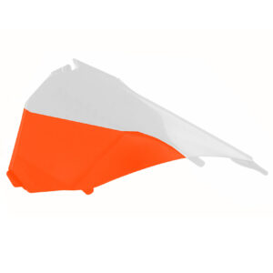 TAPA FILTRO AIRE EXC/EXC-F (14-16) Blanco/Naranja KTM 8455200001