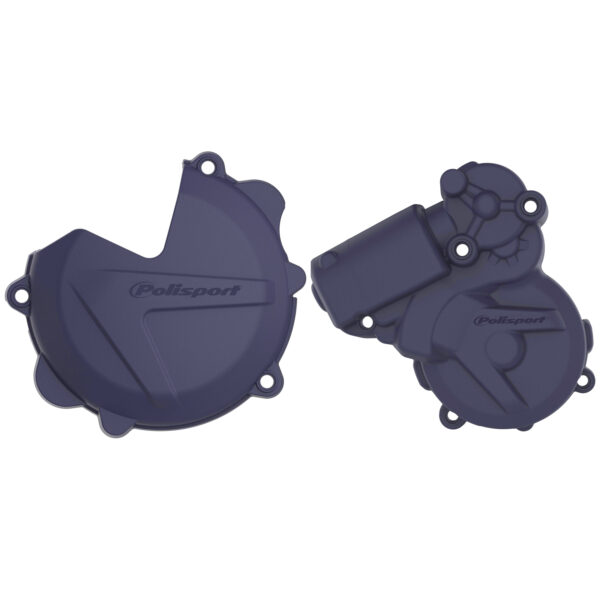 KIT PROTECTOR TAPA EMBRAGUE + ENCENDIDO HUSQVARNA TE250/300 (14-16) Azul