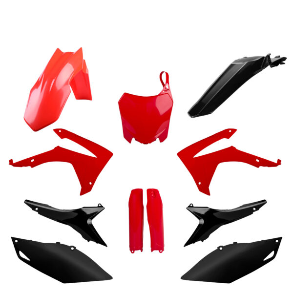 KIT MX FULL HONDA CRF250R (14-17) CRF450R (13-16) Rojo CR04/Negro