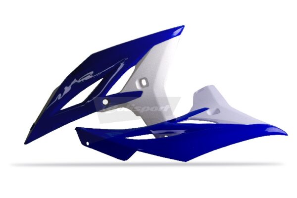 TAPAS RADIADOR YZ250F(10-13) WR450F(12-15) Azul/Blanco 8413700006