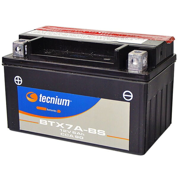 Batería TECNIUM BTX7A-BS sin mantenimiento con pack de electrolito (Sustituye 4825) 820619