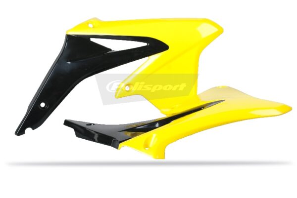 TAPAS RADIADOR RMZ450 (08-17) Negro/Amarillo RM01 8412500005