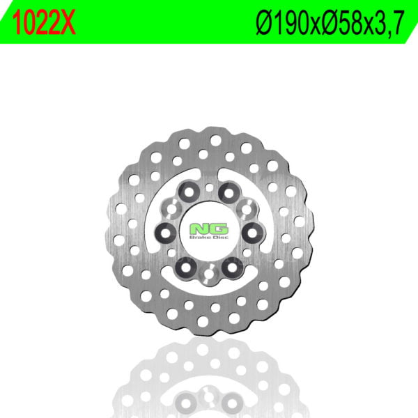 Disco de Freno para moto Ng Ondulado 1022X 190 X 58 X 3.7