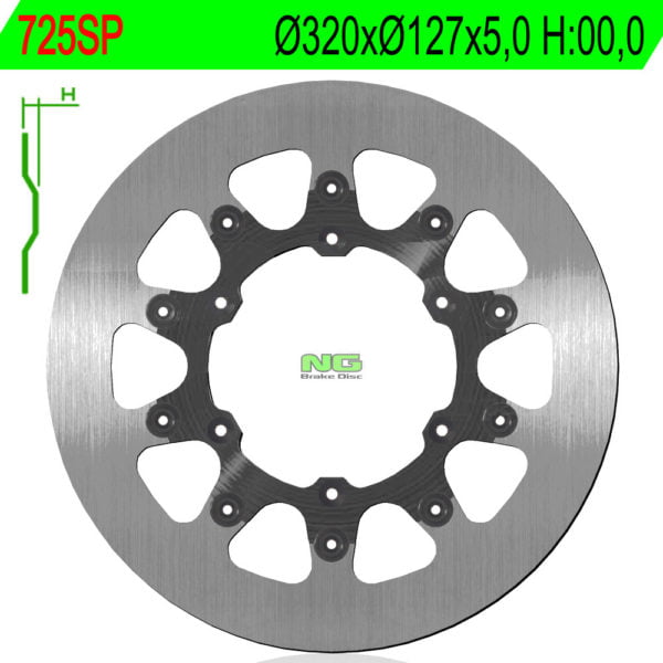 Disco Freno Ng Sin Ventilaciones 725Sp 320 X 127 X 5