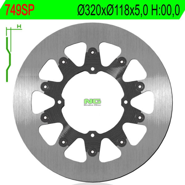 Disco Freno Ng Sin Ventilaciones749Sp 320 X 118 X 5