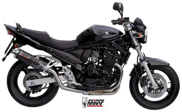 Escape Mivv Slip-On Oval carbono Suzuki GSF 650 Bandit 2005-06