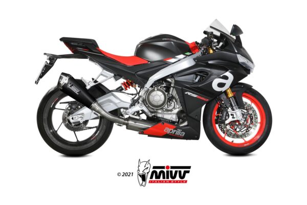 Escape Mivv Full system 2x1 Delta Race carbono Aprilia RS 660 2020-24 / Tuono 660 2021-23
