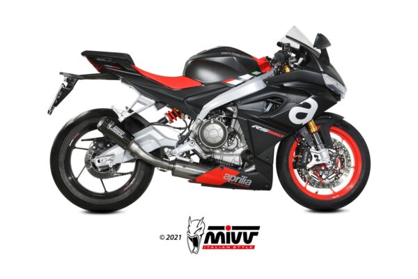 Escape Mivv Full system 2x1 MK3 carbono Aprilia RS 660 2020-24 / Tuono 660 2021-23
