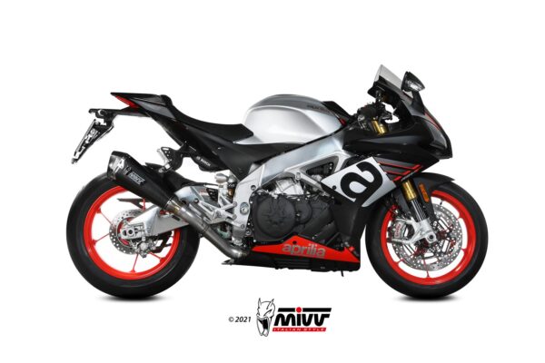 Escape Mivv Slip-On Delta Race carbono Aprilia RSV4 2017-20