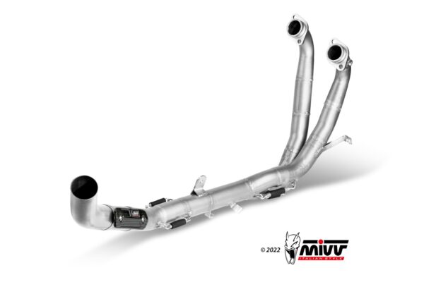 Escape Mivv Tubo no kat (compatible con silenciadores Escape Mivv y Originales) Aprilia Tuareg 660 2022-24