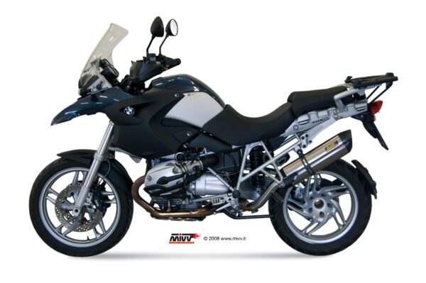 Escape Mivv Slip-On Suono St. Steel con tapa carbono BMW R 1200 GS / Adventure 2004-07