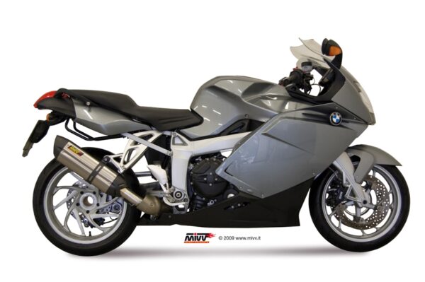 Escape Mivv Slip-On Suono St. Steel con tapa carbono BMW K 1200 R / S / GT 2005-08